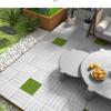 Piso de Plástico para Exterior Patio Exterior Balcón Terraza Pavimento de Suelo Jardín Impermeable y Anticorrosivo Empalme Piso de Madera Plástica