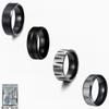 Juego de cuatro piezas nuevo europeo y americano Anillo de acero de titanio negro para hombre Heyin Nuevo estándar americano