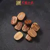 Palo de Rosa Tallado Marca de Pez Accesorios DIY Pulsera Cadena de Teléfono Móvil Colgante Hueso de Pez Marca de Mano