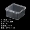 Caja de Empaque Transparente de PP con Tapa abatible para Almacenamiento de Joyería, Caja Cuadrada de Plástico Transparente de PP de Alta Gama al por Mayor
