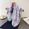 Pañuelo Cuadrado Estilo Francés Morandi Imitación Seda Estampada, Chal, Bufanda de Cuello, Pañuelo de Cuello de Gama Alta, Pañuelo para la Cabeza, Bufanda de Seda, Bufanda