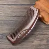 Pente massageador multifuncional de seis bordas de madeira e cinco dentes, pente de cabo longo, sândalo, cinco dedos, cinco dentes, tendão, dentes grandes, pente de madeira fofo