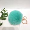 Amazon colgante de bola de pelo transfronterizo llavero de bola de pelo de imitación de conejo colgante de felpa para bolso colgante para coche teléfono móvil