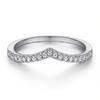 Anillo de Plata 925 Estilo Europeo y Americano Tonglin para Mujer, Anillo con Zirconia de 1.5Ct en Forma de Gota de Agua Niche, Juego de Anillos Apilables en Forma de V