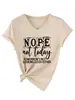 Amazon eBay Sitio Independiente Moda Casual para Mujer nope hoy no Marco Corazón Cuello en V Manga Corta Camiseta