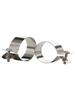 Acero Inoxidable 304 Abrazadera de Puesta a Tierra Ohm Abrazadera para Tubería Abrazadera de Caballo Soporte Hebilla para Tubería Abrazadera para Manguera Tubería de Agua 100