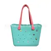 Bolsa de praia de EVA para atacado, tamanho grande, médio e pequeno, bolsa de armazenamento, bolsa de viagem estampada, bolsa de EVA com furos, bogg mini bolsa de furos