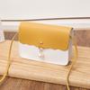 Moda Contraste Cor Pérola Charme Bolsa Feminina 2021 Moda Ombro Único Doce Crossbody Maquiagem Pequena Bolsa Quadrada Comércio Exterior Coreano