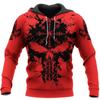 Jaqueta com Capuz de Manga Longa Primavera 2024 Tatuagem Impressão Digital 3D Moletom Casual Masculino Atacado Impressão 3D