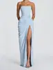 Otoño 2026 Nuevo Vestido de Noche Antideslizante Espina de Pescado Color Sólido Sexy sin Tirantes para Mujer Europeo y Americano Amazon