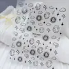 Série Duyuer Adesivos de Unha Populares Estilo Influenciador Realista com Suporte Adesivo para Decoração de Unhas DIY