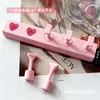 Set de Arte para Uñas con Forma de Corazón No Magnético, Soporte de Práctica DIY Desmontable, Herramienta Portátil para Sostener Esmalte en Gel