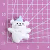 Lindo cachorro de línea estrella caricatura resina accesorios de joyería llavero horquilla niños material hecho a mano mayoreo