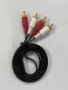 Cabo de Áudio Dois para Dois 2Rca Duplo Rca Cabo de Conexão para Amplificador de Áudio Cabo Rca Av Vermelho e Branco