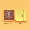 Colar com Pingente Thangka Pintado à Mão Dourado Estilo Xizang Oito Santos Padroeiros Doze Signos do Zodíaco Venda Direta da Fábrica