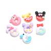 Oso de Dibujos Animados Minnie Dona diy Pegamento Crema Funda para Teléfono Titular Accesorios para el Cabello Vaso de Agua Tarjeta Coo Joyería de Resina