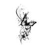 Adesivos de Tatuagem Temporária Flor Borboleta Ervas à Prova d'Água e Suor Duradouros Semi-Permanentes Criativos Tatuagens Artificiais para Homens e Mulheres Braço e Perna