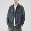 Camisa de Trabajo para Hombre, Versátil de Otoño 2026 Nueva Camisa de Manga Larga, Top de Algodón 100% para Hombre, Chaqueta Casual al por Mayor