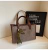 Bolsa de Lona para Mujer, Gran Capacidad, Nueva Versátil Bolso de Hombro Otoño e Invierno 2026, Bolso Tote Casual para Clase y Viajes
