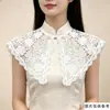 Versión coreana de seda de leche bordado calado cuello falso ropa nueva para mujer decoración de suéter cuello comodín al por mayor fuera de fábrica