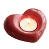 Artesanato Criativo em Cerâmica Velas Românticas em Formato de Coração Enfeites Mesa de Entrada da Sala de Estar Decoração Criativa para Varanda de B&B