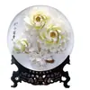 Porcelana de Peônia de Luoyang Atacado Ornamentos Cerâmica Artesanal Decoração de Sala de Estar Prato Pendurado Artesanato Presentes de Inauguração