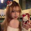 Lindo Gorro Rojo de Navidad Pinza para el Cabello con Flequillo Pinza para el Flequillo Roto Delantero Pinza para el Cabello Accesorios para Fotos Ambiente Disfraz