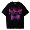 Camiseta Kpop Demon Slayer Saja Boys Harajuku Mujeres Niñas Huntrix Cuello Redondo Camisa de Verano Regalo Rosa