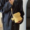Nova bolsa de ombro estilosa feminina, bolsa transversal urbana simples, bolsa quadrada pequena e estilosa, estilo coreano, bolsa feminina