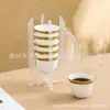 Venta Directa de Fábrica Taza de Café de Cerámica a Juego con Borde Dorado Galvanizado Borde Plateado Taza de Cerámica Taza de Té para la Tarde Taza de Agua