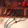 Nó Chinês Borla Franja Borla Grama Tecida à Mão Nós de Grama Acessórios Brocado Nylon Nó de Grama Cordão para Pendurar Pingente Estilo Antigo Atacado