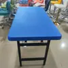 Mesa Dobrável Lanche Churrasco ao Ar Livre Restaurante Fast Food Mesa Plástica Tampo Retangular Mesa de Exposição Treinamento Mesa de Barra Mesa de Conferência
