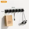Gancho Plegable Invisible Negro Dorado Gancho para Ropa Montado en Pared Gancho para Puerta sin Taladro Gancho para Toallas de Baño Gancho para Ropa de Almacenamiento Montado en Pared