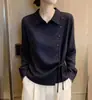 Camisa larga de rayas suelta para mujer, nueva colección de otoño 2026 para mujer, cómoda, suave, estiliza, versátil, top de moda
