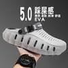 Zuecos de verano para exteriores transfronterizos, antideslizantes, impermeables, de suela gruesa, cómodos para caminar, sandalias de punta cerrada, zapatos deportivos de playa para hombre