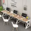 Combinación de Escritorio de Oficina y Mesa de Estudio, Escritorio de Oficina Simple Moderno para Múltiples Personas o una Sola Persona, Escritorio Simple para Personal, Escritorio de Computadora