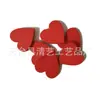 20mm grande rojo sin agujero amor hecho a mano viruta de madera material de decoración de boda 50 piezas/bolsa