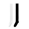 Calcetines por encima de la rodilla, calcetines de compresión para las cuatro estaciones, de licra, de algodón peinado, blancos, japoneses, JK, altos, negros, de presión, para piernas delgadas.
