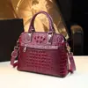 Bolso de Mujer Nuevo de Piel de Cocodrilo 2026, Bolso de Hombro Cruzado Nuevo de Gran Capacidad a la Moda, Bolso de Mano Versátil de Moda