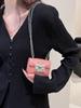 Bolso popular transfronterizo para mujer, nuevo bolso cruzado de moda 2023, bolso de hombro con cadena a juego, mini bolso rojo