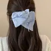 Pañuelo Cuadrado con Lazo de Cinta a Cuadros Elegante Estilo Coreano Scrunchie para Mujer, Goma para el Cabello de Verano, Cuerda para Moño, Nuevo Estilo