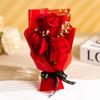 Ramo de Jabón Mini Rosa Azul Hielo Triturado para Navidad y San Valentín con Flores Secas Gypsophila Regalo para Novia o Esposa Mayoreo