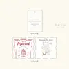 Tarjetas de agradecimiento de boda, tarjetas de felicitación de bendición para la pareja de bodas, tarjetas decorativas para caja de regalo de compromiso, disponibles en varios tamaños
