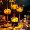 Festival de Mediados de Otoño Pequeño Adorno Colgante de Linterna Producto Terminado 2026 Nuevo Estilo Linterna de Flor de Caqui Luminosa de Mano para Niños Decoración de Escena