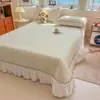 Juego de tres piezas de cubierta de cama de algodón puro, sábana de cama acolchada de una pieza totalmente de algodón, cubierta de tatami kang, antideslizante, nuevo modelo 2026, apto para todas las estaciones