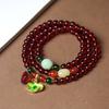 Pulsera de Vidrio Fresco Pequeño Estilo Chino 2025 Nueva Cuentas Degradadas Cristal Cuentas Pulsera para Mujer Venta al por Mayor Hecha a Mano