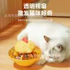 Dispensador de Comida para Mascotas, Trompo Giratorio para Gatos, Juguete Giratorio Multifuncional para Gatos, Juguete Rompecabezas de Auto-Entretenimiento y Alivio del Aburrimiento, Comedero Lento para Gatos
