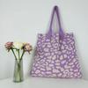2023 Nova bolsa ins especial transfronteiriça bolsa de tricô bolsa de ombro com estampa de leopardo bolsa de mão bolsa tote de grande capacidade