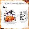 Série de Adesivos Eletrostáticos Transparentes para Janela com Design de Fantasma, Abóbora e Bruxa de Halloween Adesivos Decorativos para Janela Atacado