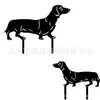 Nuevos Adornos de Hierro Transfronterizos para Jardín Animales Decorativos de Piso Inserciones Gatos, Perros, Conejos, Pollos Inserciones de Césped Huecos Adornos de Arte para Patio